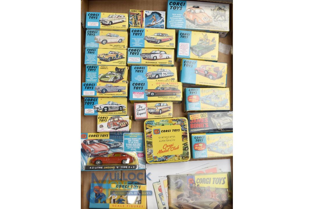 Corgi Toys Model Club Re-Issues. To include 231, 237, 256, 258, 261, 323, 330, 335, 337, 339, 417,