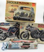 1/24 Scale Tamiya Model Kits. CBR 400F Honda Endurance, Suzuki GSX 1100S, Jaguar Mk II Racing