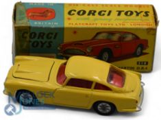 Corgi Toys - 218 Aston Martin D.B.4 in original box (note box flaps have been Sellotape back on