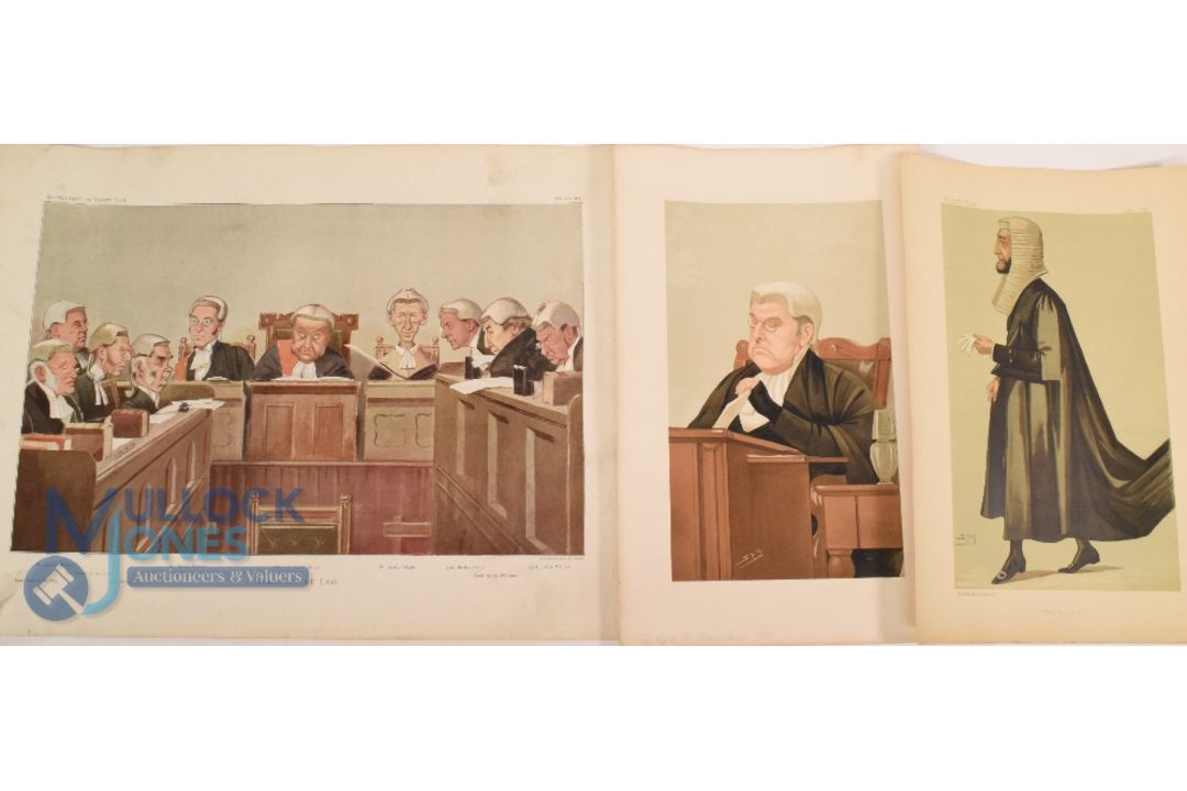 Original Law Vanity Fair Prints 1887 to 1902 featuring prints Right Hon James Hanner, A Popular - Image 2 of 5