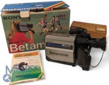 Vintage Betamax Video Camera. BMC-100P Betamovie comes with one Battery and Instructions in original