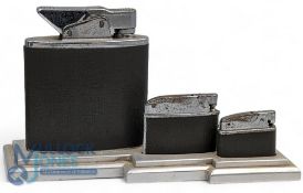 Lighter Shop Display. Set of 3 Lighters on an Aluminium stand largest been 10cm high, smallest 3.