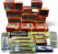 N Gauge Model Railway Layout - Mounted on base board with legs 120 x 60cm complete ready to go to