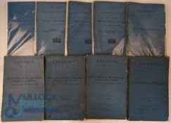 The Police & Constabulary: Several Government Reports - Blue Books, 19th & early 20th c (1 box)