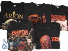 Collection of Film T-shirts. To consist of Death, Vecna Stranger Things, Kreator Coma of Souls x