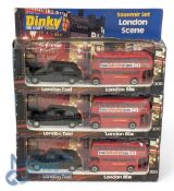Dinky Toys 300 London Scene Souvenir Set. Consisting of London Taxi and London Bus 1978 (new old