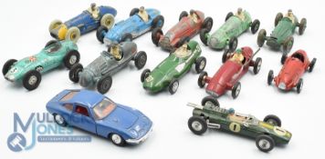 Collection of Racing Cars by Dinky, Corgi, Solido, Crescent Toys, Dinky Ferrari, Talbot Lago, Cooper