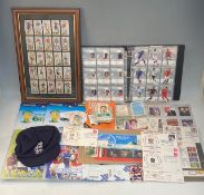 Selection of trade cards, mostly football, plus some sticker albums (1 box)