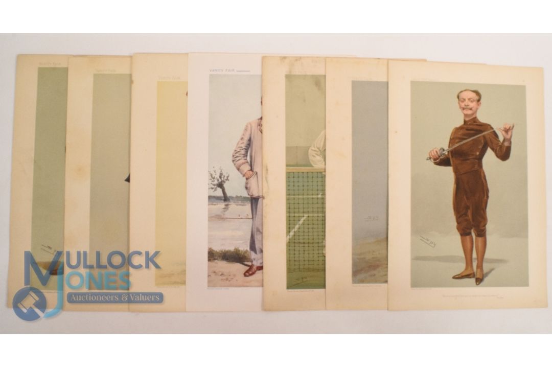 Original Sporting Vanity Fair Prints. Featuring prints Pen is mightier than the sword Fencing, - Image 3 of 5