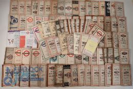 A Carton London General Transport Maps and Booklets: a good early selection from 1920 onwards,