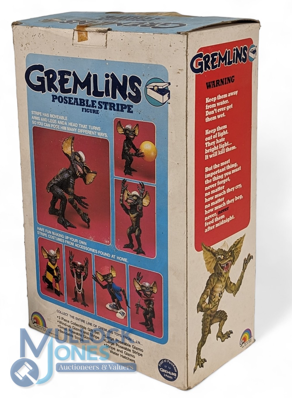 Vintage Gremlins Figure Poseable Original Warner Bros 1984 LJN Toys. Stripe in original box 13.6cm - Image 2 of 2