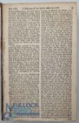 The Scots Magazine 1769: Bound volume of monthly issues, lacks front board and first leaf of