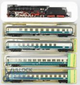 N Gauge Model Railway - Minitrix German DB to include Locomotive 12900 Coaches 13377, 13111,