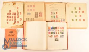 Postage Stamp collection Victoria to Queen Elizabeth II. Consisting of 3 margin Penny Black with Red