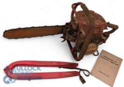 Danarm 110 Automatic Chain Saw, for restoration, comes with instruction book, untested