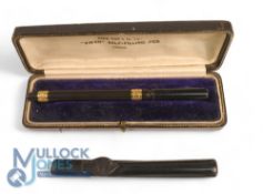 Early 20th Century Swan (Mabie Todd & Co) chatelaine fountain pen, eye-dropper fill and having a