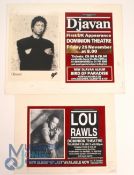 Original Artwork for Concert Advertising. Show featured are The Las Vegas Folies 77, Barry White and