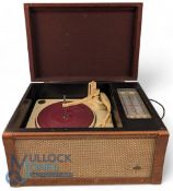 GEC Valve Gramophone / Record Player Radio, with valves of DH77, N78, U77, X79, W77, untested