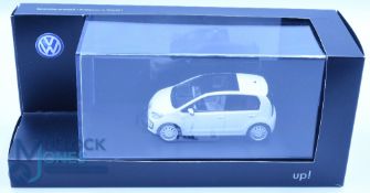 Rare VW Up! White Up! Edition 1.0l 3 Door Oryx White 1:43 Schuco (Dealer Model) Sammler Modell /
