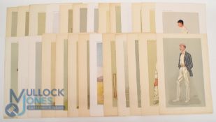 Original Cricket Vanity Fair Prints. 1877 to 1903 featuring prints Yorkshire. A Big Hitter, The