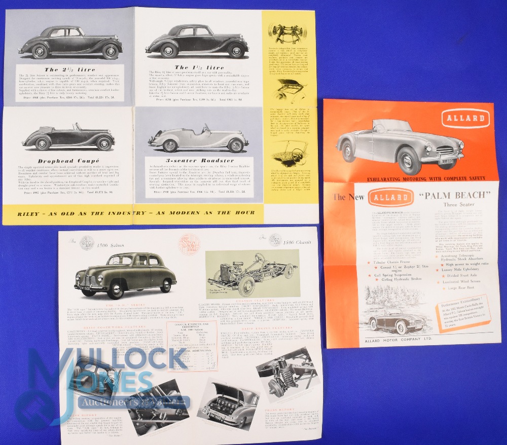 Automobile Sales Catalogues (3) Riley; Famous in Five Continents 1949 - A 7 page fold out brochure - Image 2 of 2