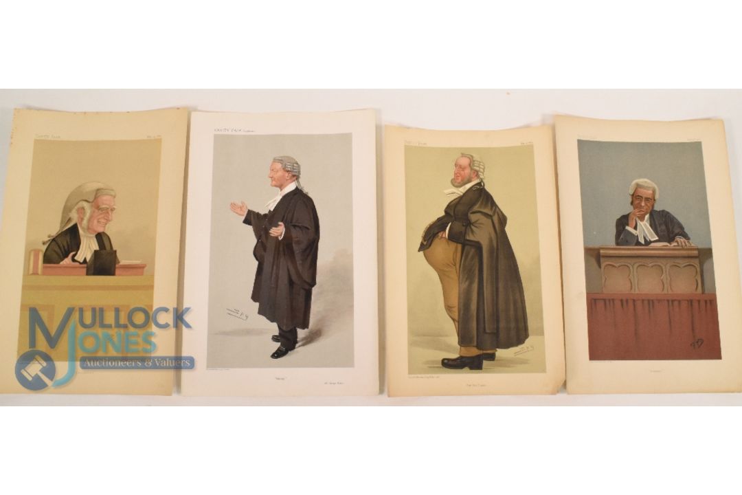 Original Law Vanity Fair Prints 1887 to 1902 featuring prints Right Hon James Hanner, A Popular - Image 3 of 5