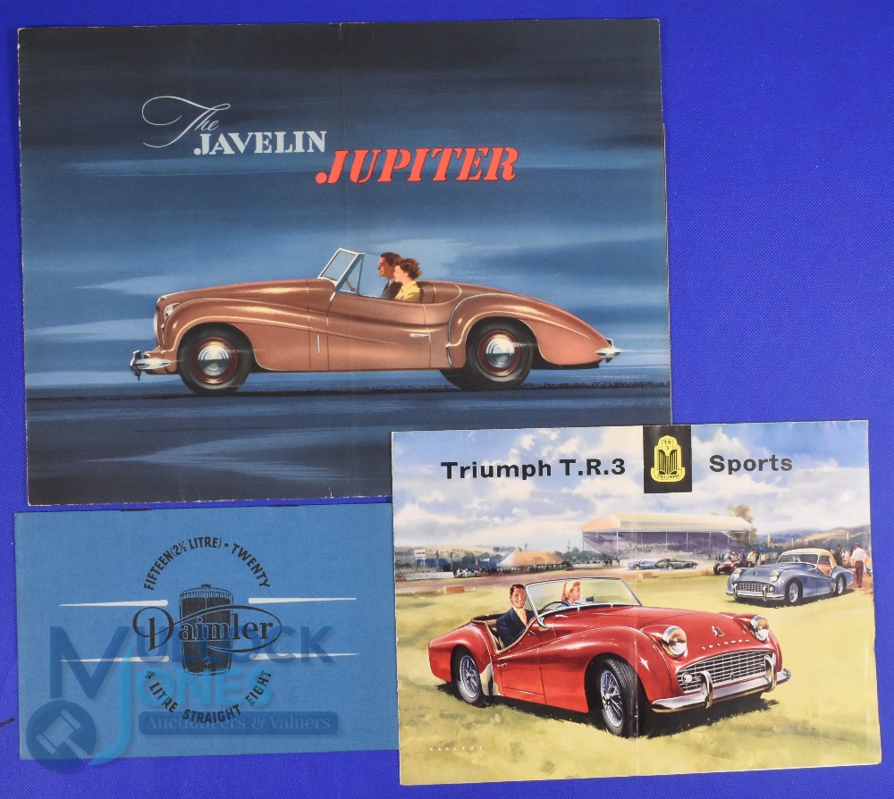 Automobile - Car Sales Brochures (3) - features Daimler 1938 - An interesting 8 page sales