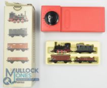 N Gauge Model Railway - Minitrix Lufthansa Set boxed (please note Loco has not been tested)