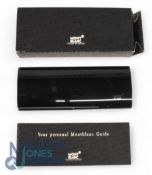 Mont Blanc 1994 High Quality Fountain Pen Gift Box. Black Plastic with gold trim and domed top comes