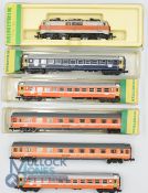 N Gauge Model Railway - Minitrix German DB to include Locomotive 12972 Coaches SBB CFF FFS 13106,