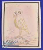 Murderabilia Charles Bronson Original Drawing. The Birdman's attributed to Front to Alix and on