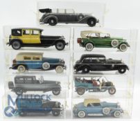 Selection of Rio 1930 Style Model cars. Dusenburg, Super Fiat, Hispano Suiza, Lincoln, Fiat 60,