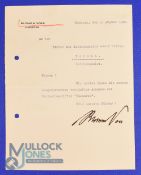 World War II - Letter by the Blohm & Voss Shipbuilding Company to Adolf Hitler, Aug 02, 1940 - 