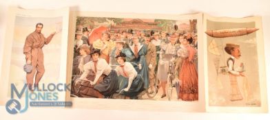 Original Early Transport Vanity Fair Prints. Featuring prints The Air Hot Air Balloon, A Whip