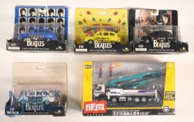 Factory Beatles Collection. Featuring London taxis each having a different Beatles LP, White