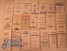 c1960-1980 Barton Transport Nottingham Bus Timetable Leaflets: a large qty of folded sheet