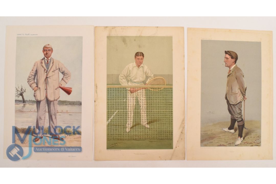 Original Sporting Vanity Fair Prints. Featuring prints Pen is mightier than the sword Fencing, - Image 4 of 5