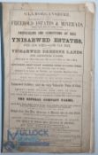Glamorganshire - Ynisarwed Estates - 1862 large Sale Catalogue for over 1100 acres of the Estate