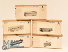 Pirate Models Buses white metal Kits. To include No 441 Leyland single decker, No 408 Dennis Lancet,