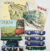 TT Gauge Model Railway - Swiss Wesa Model Trains collection to include Locomotive SNCF Type CC 712