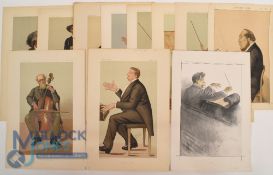 Original Musical Vanity Fair Prints. Featuring prints A Great Cellist, Sarsate Violin, First Violin,