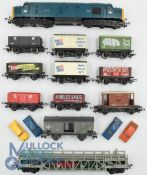 OO Gauge Model Railway - Triang D6830 Locomotive together with quantity of advertising Rolling Stock