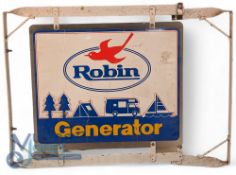 Robin Engines Generators Shop Display Sign, with display brackets, good looking man cave display