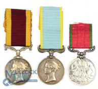 Victorian Royal Navy Medal Group. To John Bowden 2nd China HMS Tribune, Crimea / Turkish Crimea