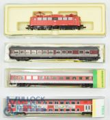 N Gauge Model Railway - Minitrix German DB to include Locomotive 2053, Coaches 15838, 13190, 13092