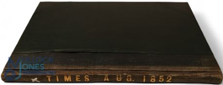 The Times 1852 & 1853 2 bound vols. August 1952 and July 1953 - much reporting on America;