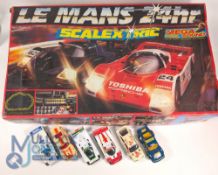 Scalextric Le Manns 24hr Set - With Mega Sound together with 6 extra cars Jaguars, Porsche, Ford