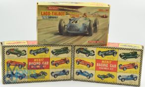 Merit Racing Car Assembly Kits Including 1956 GP Maserati, 1956 Aston Martin DB 3S, Lago-Talbot