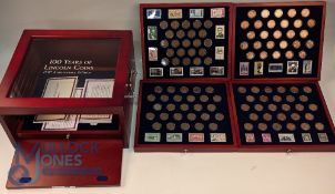 Complete - 100 Years of Lincoln Coins - 150th Anniversary Edition in Display Box. The Lincoln cent