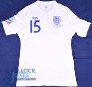 England FC Home Football Shirt - Woman’s 2011 Germany World Cup v Japan, #15 Bradley, Size 10, Umbro
